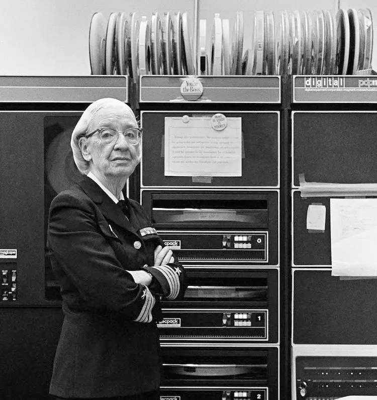 Grace Murray Hopper, in her office in Washington DC, 1978
